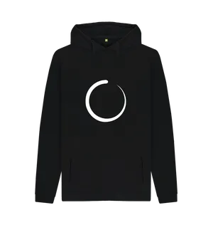 White design on a black T-shirt: Please wait A sperm shaped circular JavaScript loading indicator