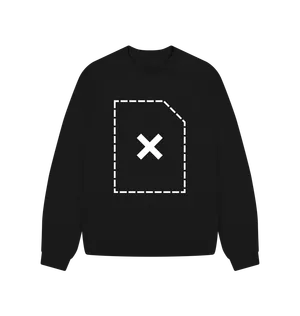 White design on a black T-shirt: Sometimes when the link to an resource is broken you get a dashed document icon with a cross in the center of it