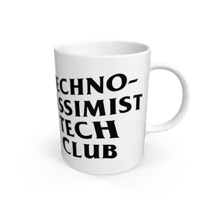 White design on a black T-shirt: Sip your cuppa in style with this beautifully designed oz  printed mug  Best of all its printed using low waste technology in a renewable energypowered factory right here in the UK Available today with easy returns and exchanges